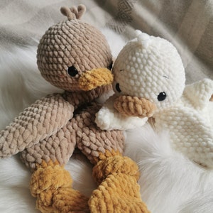 Duck Albert crochet pattern DIY cuddly blanket crochet Amigurumi German, English, Espaniol image 2