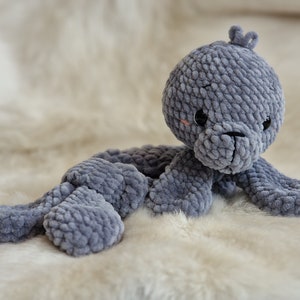 Seal Piet Crochet Pattern DIY Cuddly Blanket Crochet Amigurumi German, English, Spanish