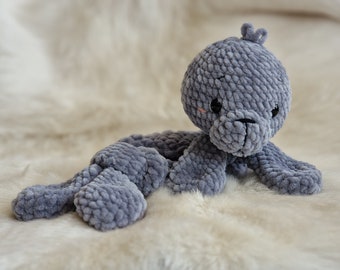 Robbe Piet haakpatroon DIY knuffeldeken gehaakt Amigurumi Duits, Engels, Spaans