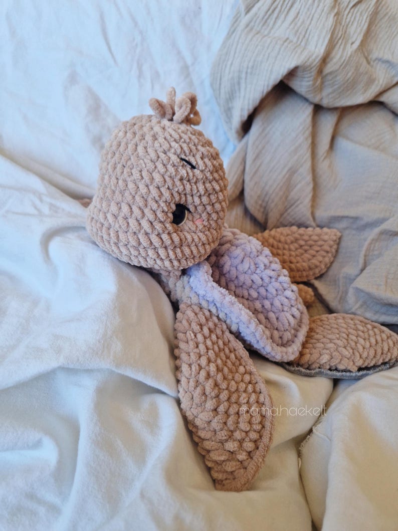 Turtle Leif Digital Crochet Pattern DIY Cuddly Blanket / Comforter Crochet Amigurumi German, English, Spanish image 9