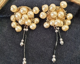 Vintage Pearl Earrings 1980