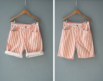 colorful striped shorts womens