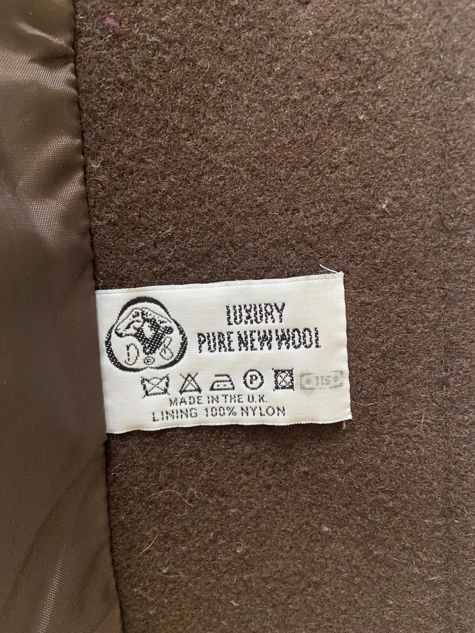 Vintage 80s Brown Wool Coat Womens Brown Wool Coat Brown Etsy