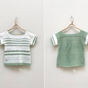 Vintage 90s Pastel Knit Top Women Medium Green Knitted Top Short Sleeve Pullover Top Green Knitted Top Women Short Sleeve Knitted Top S M