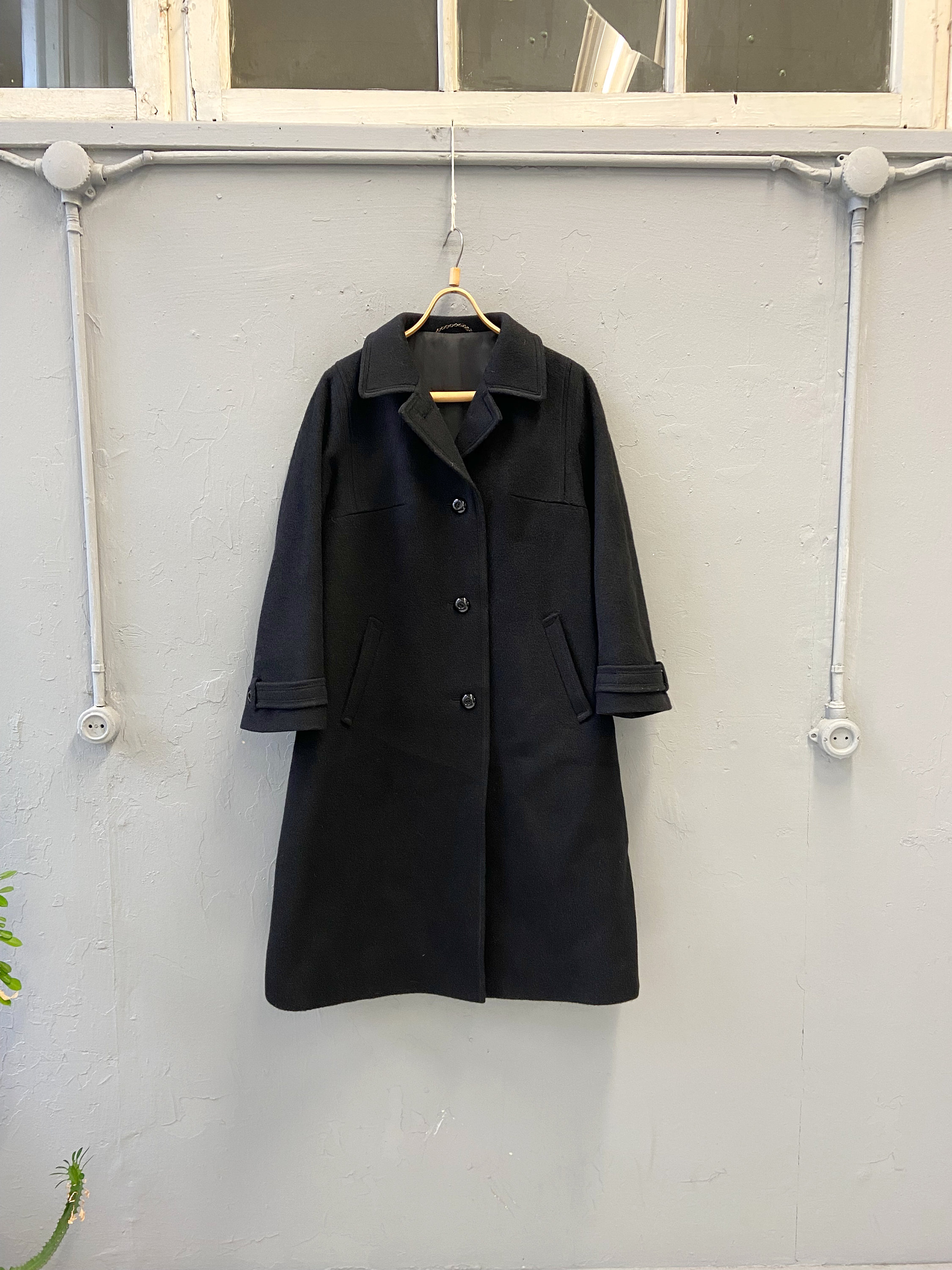 ジャケット・アウター SOPHNET. OVER SIZED COAT BLACK/L Medium 90s Shiny Black Belted Trench Rain Jacket | Vintage J