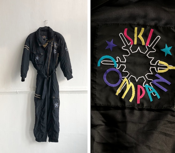 Vintage 80s Ski Suit One Piece Ski Suit Womens L S