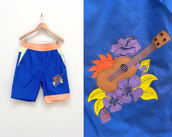 Vintage Cerruti 1881 Sport Swim Shorts: 90s Colorful Trunks, Men's M/L