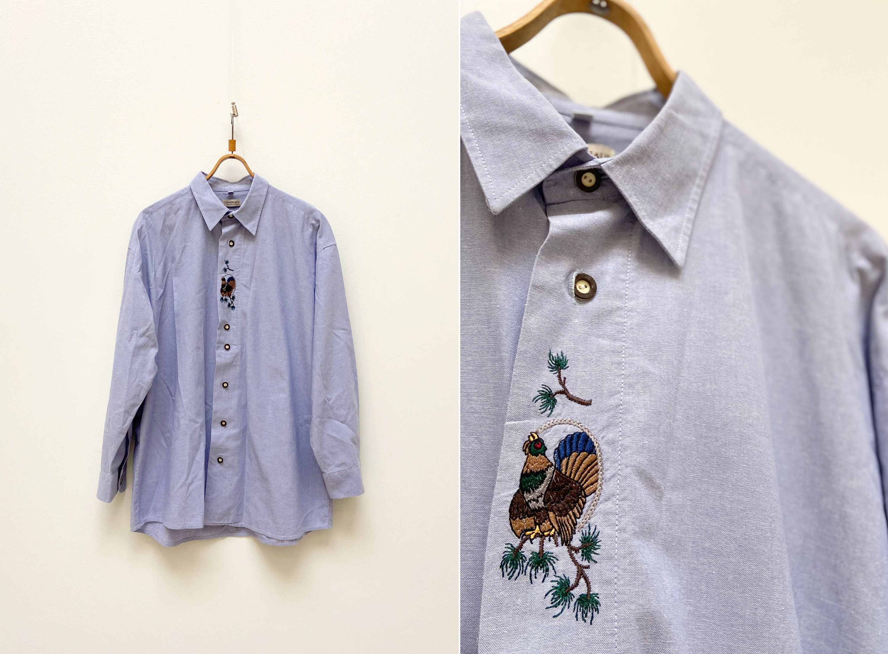 トップス tiroler Tyrolean shirt embroidery EURO b7cec7a14fb6798441d9c1261c850b