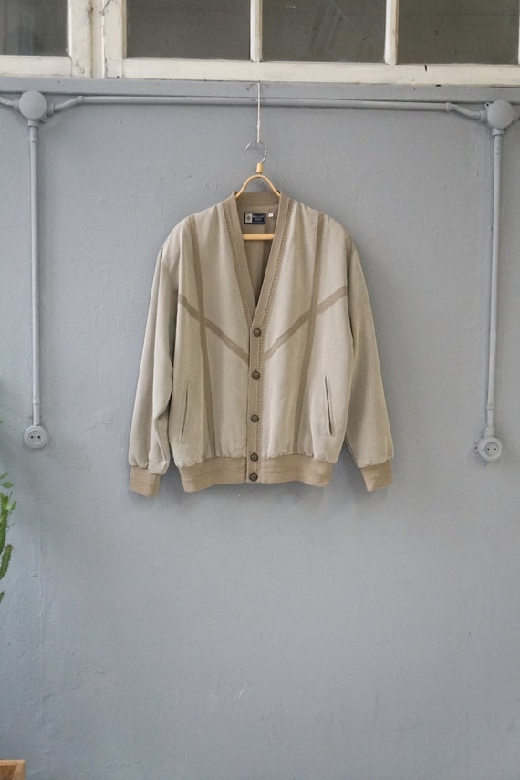 Vintage 90s Wool Bomber Jacket Mens Bomber Jacket… - image 2