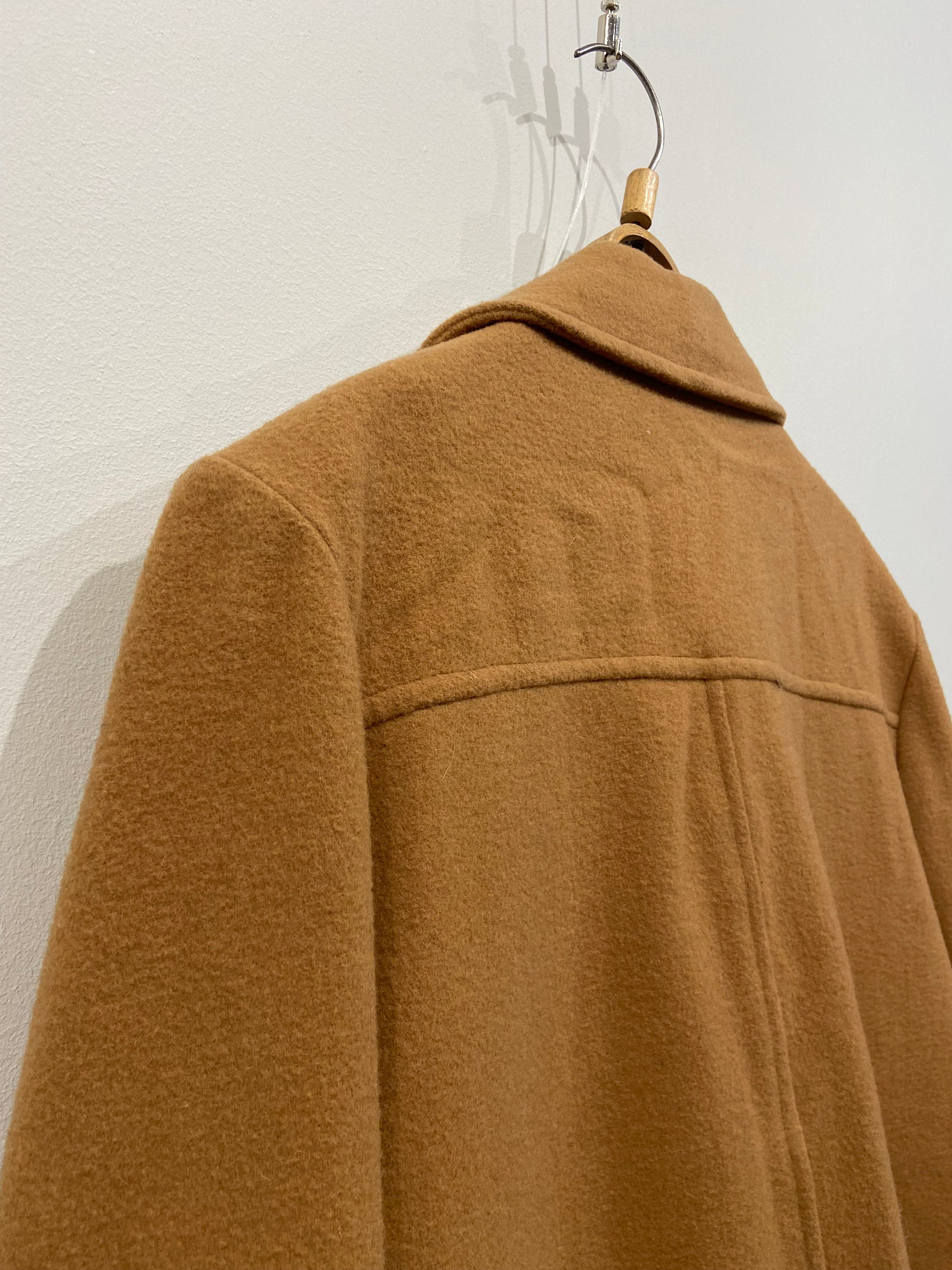 Vintage 90s Camel Brown Coat Womens Brown Wool Coat Brown Etsy