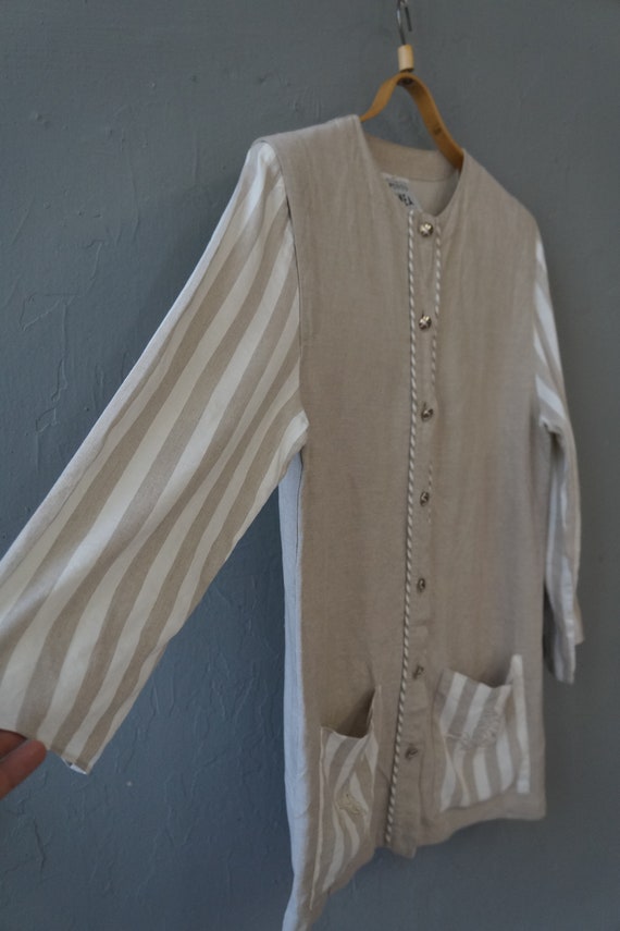 Vintage Linen Jacket Women Large Vintage Linen Ja… - image 5