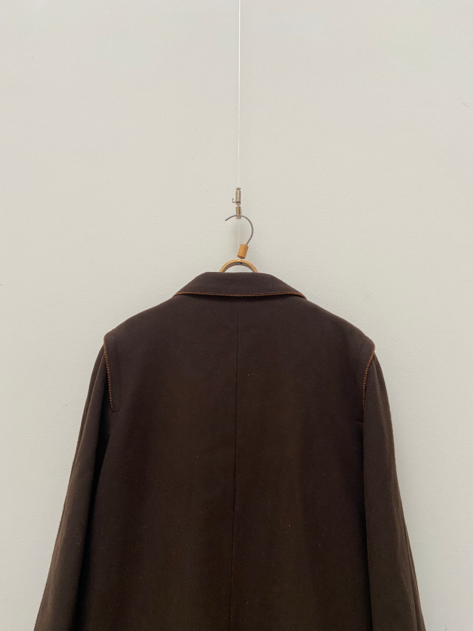 Vintage 80s Brown Wool Coat Womens Brown Wool Coat Brown Etsy