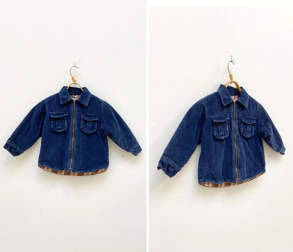 Vintage 90s Kids Corduroy Jacket Boys Corduroy Ja… - image 1