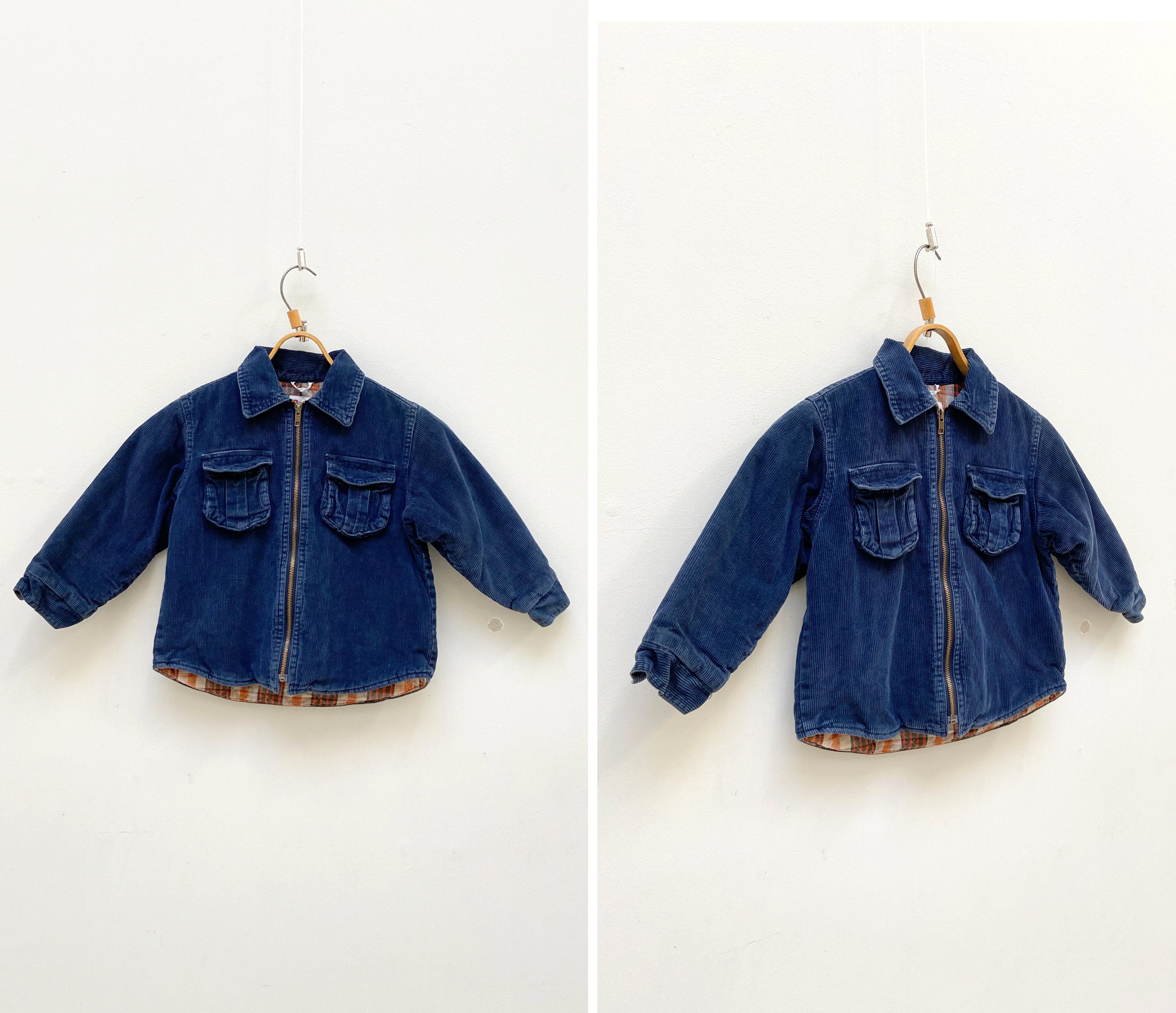 Vintage 90s Kids Corduroy Jacket Boys 