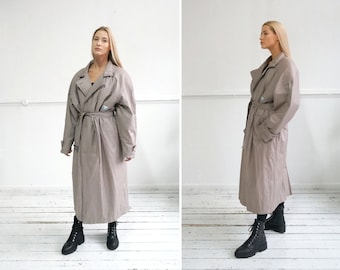 ジャケット・アウター SINSS Shaggy oversized coat S Vintage 90s Skila Coat Light Purple Overcoat Purple Baggy