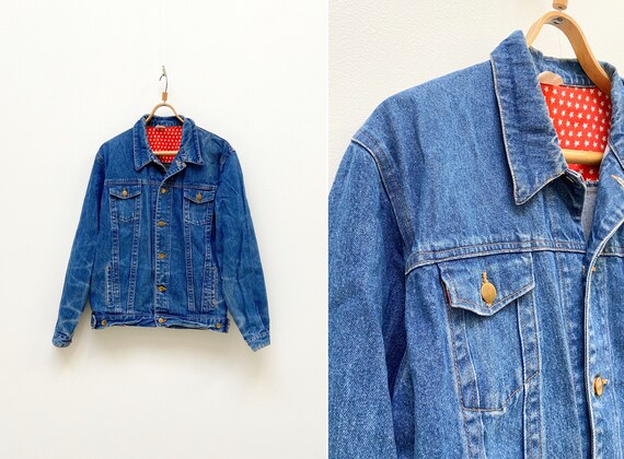 Vintage 90s Blue Denim Jacket - Women's M / Men's S - Etsy