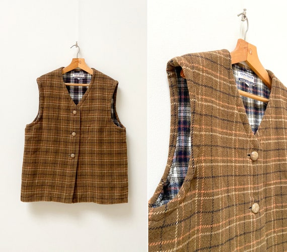 Mens plaid hotsell outdoor vest