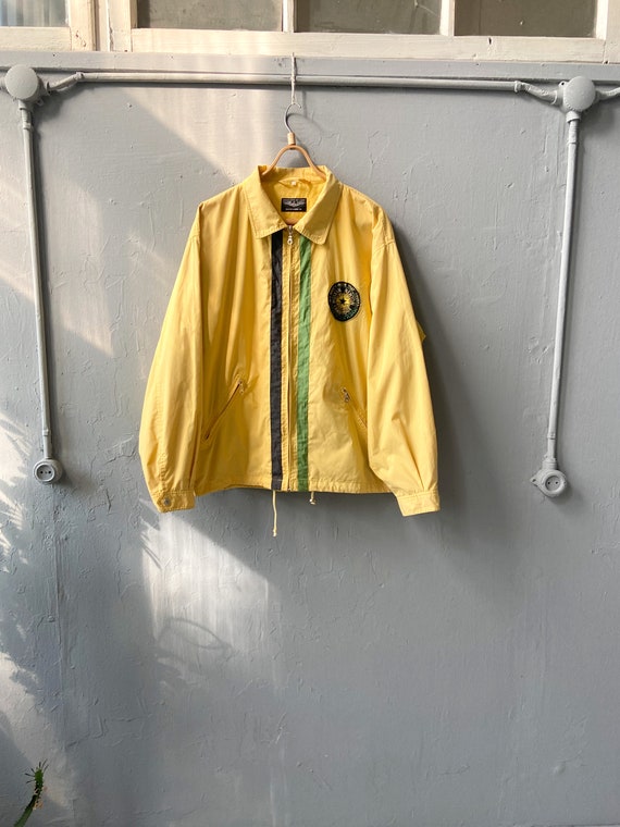 Vintage 90s Yellow Jacket Mens Boston Yellow Jacket L XL Yellow