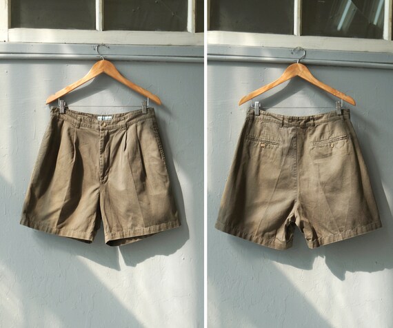 Vintage 90s Khaki Shorts Mens Bermuda Shorts W31 M