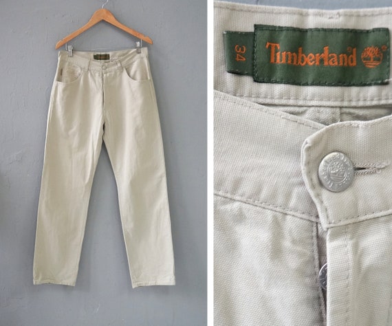 Vintage Timberland Pants Mens Pants 34 Light Green