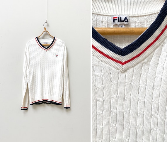 Fila v neck clearance sweater