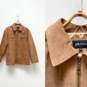 vintage années 90s Brown Suede Jacket Brown Leather Jacket Men Leather Jacket Mens Suede Jacket Mens Brown Suede Jacket M Mens Brown Jacket Medium