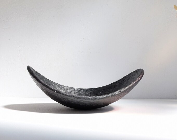 Black Decorative Bowl, Concrete Bowl, Bowl for Coffee Table, Black Bowl