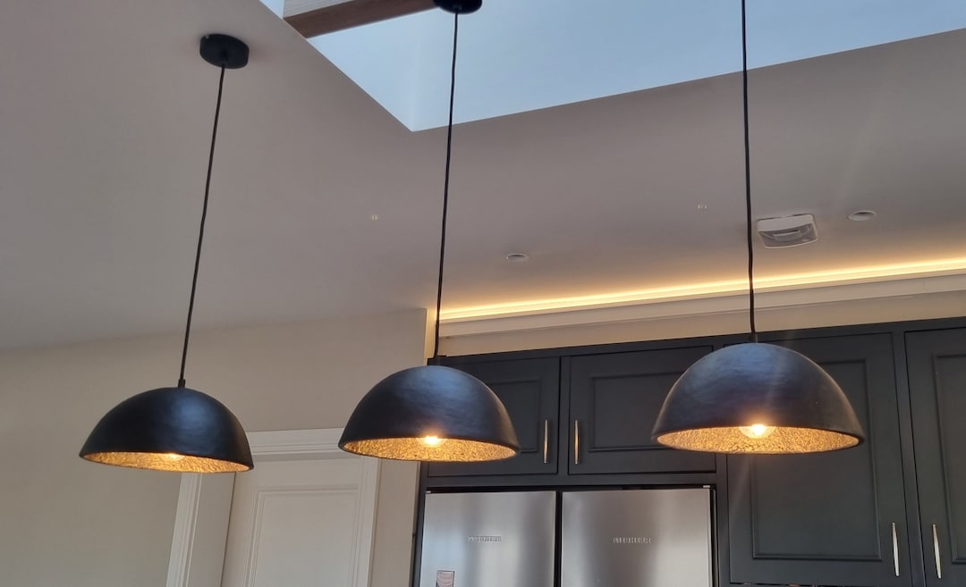 Black Pendant Light for Kitchen Island, Dinning Table Light, Modern ...