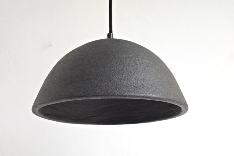 Dome pendant light, Concrete Pendant Light, Pendant light for Kitchen Island, Modern chandelier, Dinning table light, Light fixture image 3