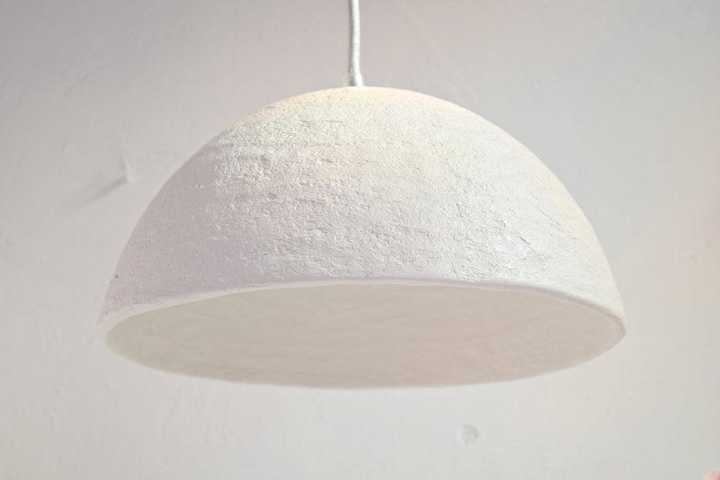 Concrete Pendant Light, Modern chandelier lighting, Ceiling light fixture, Textured Pendant light fixture, Island lighting, Kitchen Island image 2