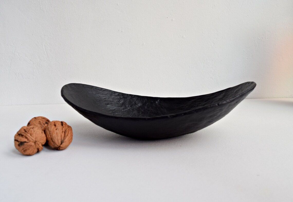 Black Decorative Bowl Concrete bowl Bowl for coffee table
