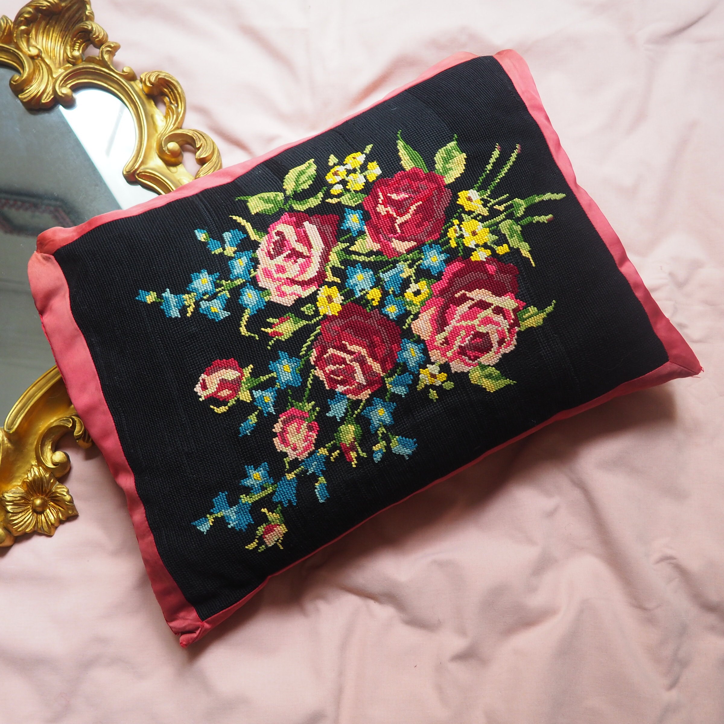 Coussin en Canevas Vintage