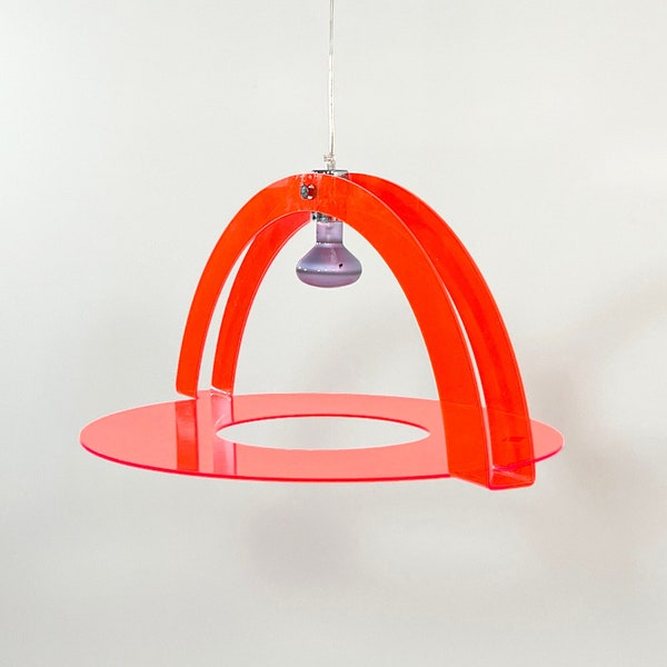 Fluo Pink Ceiling Lamp from ALT Lucialternative, 1990s