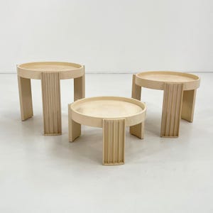 Set med 3 Marema-sätesbord av Gianfranco Frattini för Cassina, 1960-talet