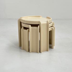 Set of Nesting Tables by Giotto Stoppino for Kartell, 1970s