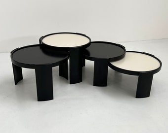 Set of Large Reversible Nesting Tables by Gianfranco Frattini for Cassina, 1960s