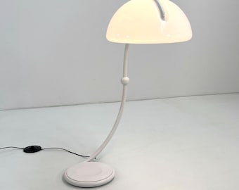 White Serpente Floor Lamp by Elio Martinelli for Martinelli Luce, 1970s