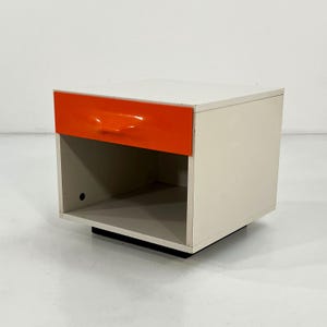 Night Table DF 2000 with 1 Drawer by Raymond Loewy for Doubinsky Frères, 1960s
