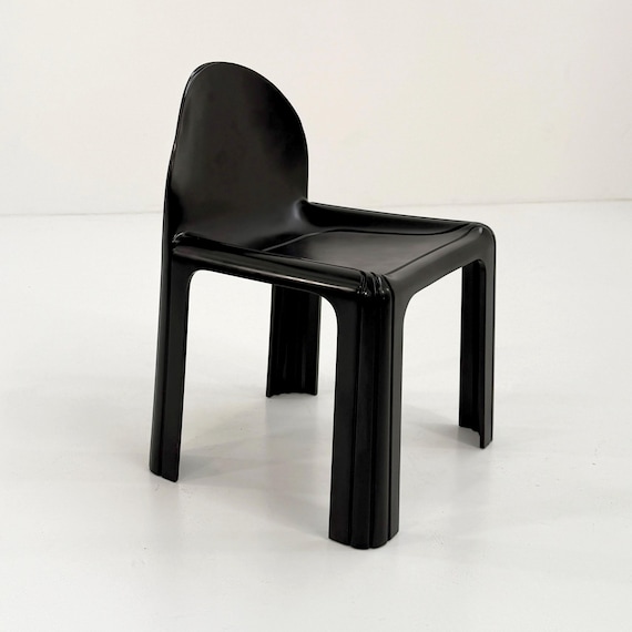 Black Model 4854 Chair by Gae Aulenti for Kartell, 1970s