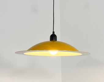 Yellow Lampiatta Pendant Light by De Pas, D’Urbino & Lomazzi for Stilnovo, 1970s