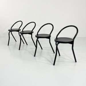 Set of 4 Postmodern Chairs, 1980s