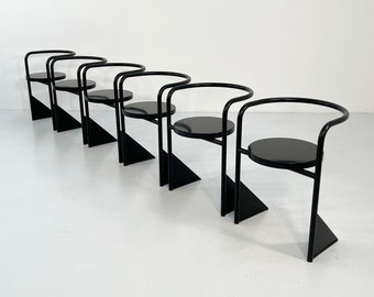 Set of 6 Minimalist Dining Chairs from Ideal Form Team, 1980s