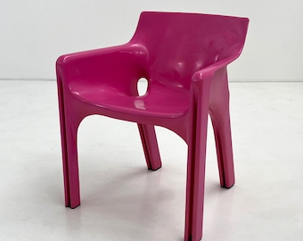 Pink Gaudi Armchair by Vico Magistretti for Artemide, 1984