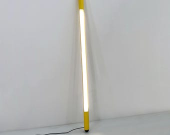 Grote gele neonlamp van DIL, jaren 80.