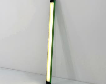 Groene neonbuislamp van Disano, jaren 80.