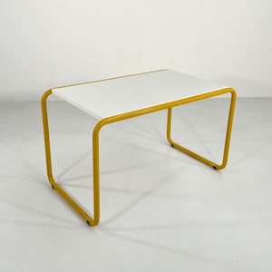 Tubular Yellow Desk from Bieffeplast, 1980s