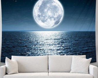 Moon Over Water Etsy