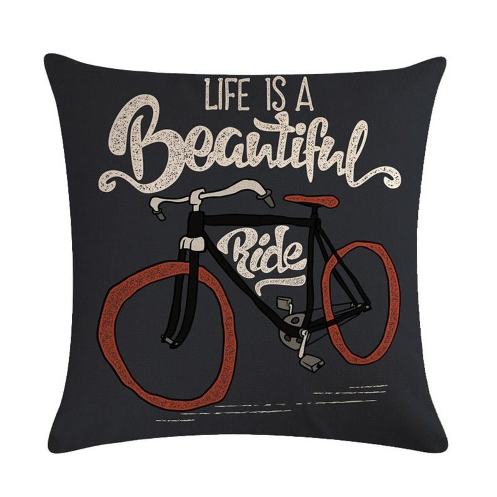 Bicycle Pillow Cover Bicycles Cushion Cover Decorative Throw Etsy