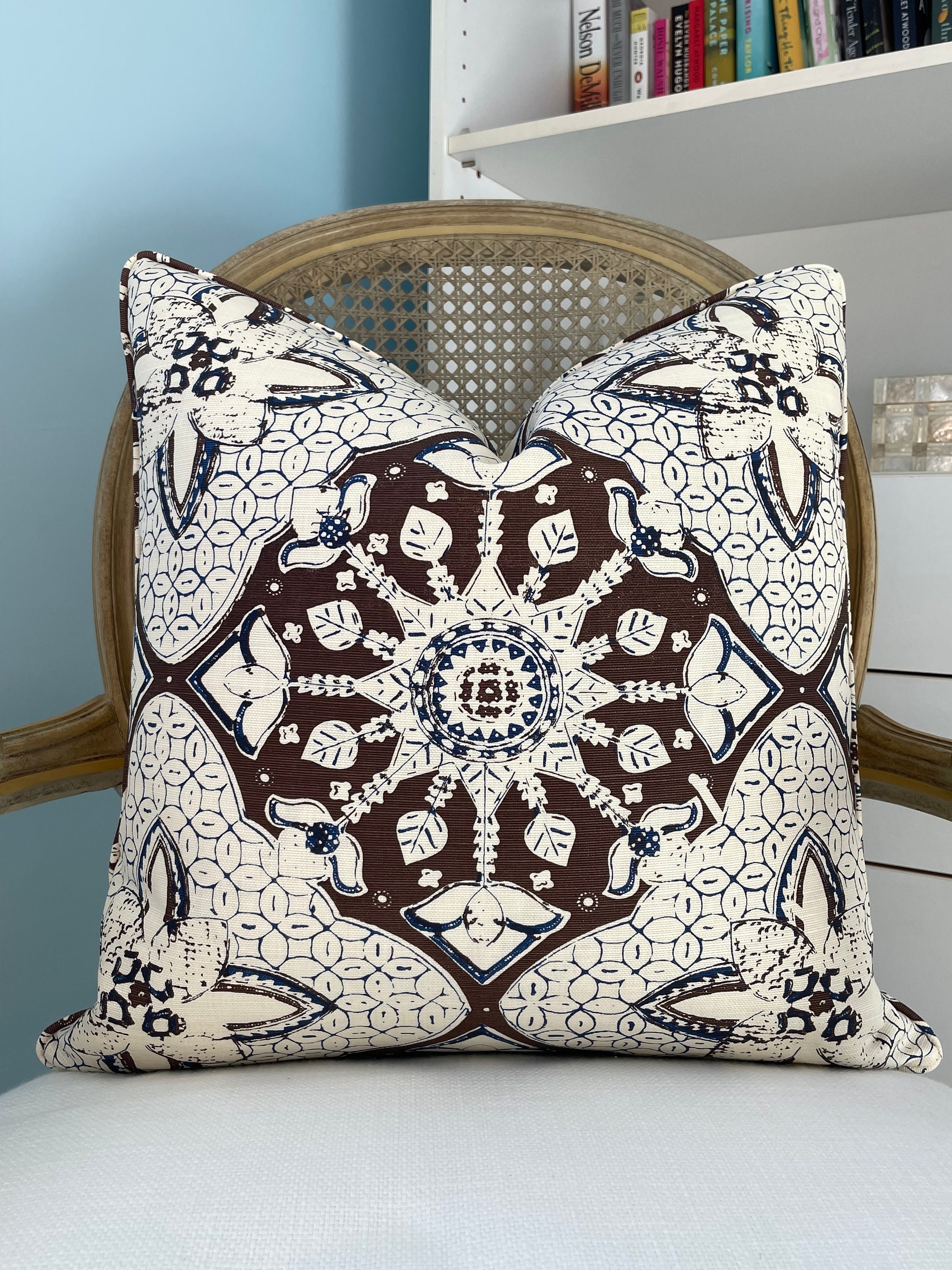 Blue White Porcelain Floral Throw Pillow Covers Vintage Chinoiserie  Decorative Pillowcase Square Cushion for Couch Bed Room 45cm - AliExpress