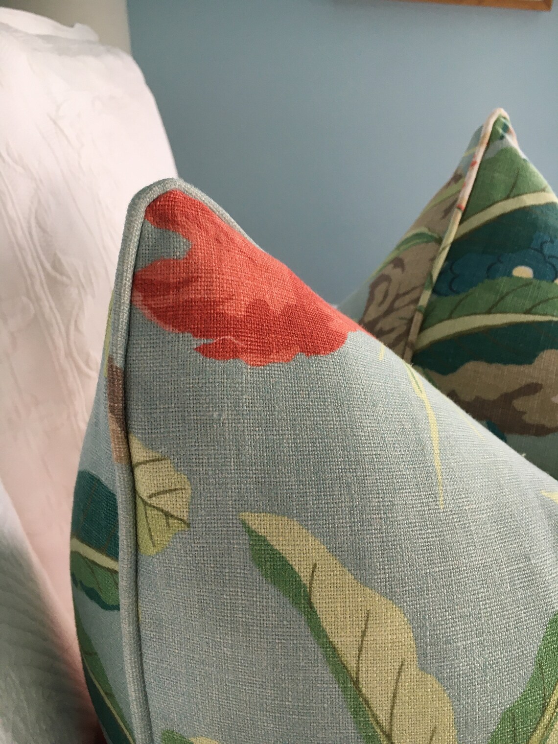 Schumacher enchanted Garden in Aqua High End - Etsy